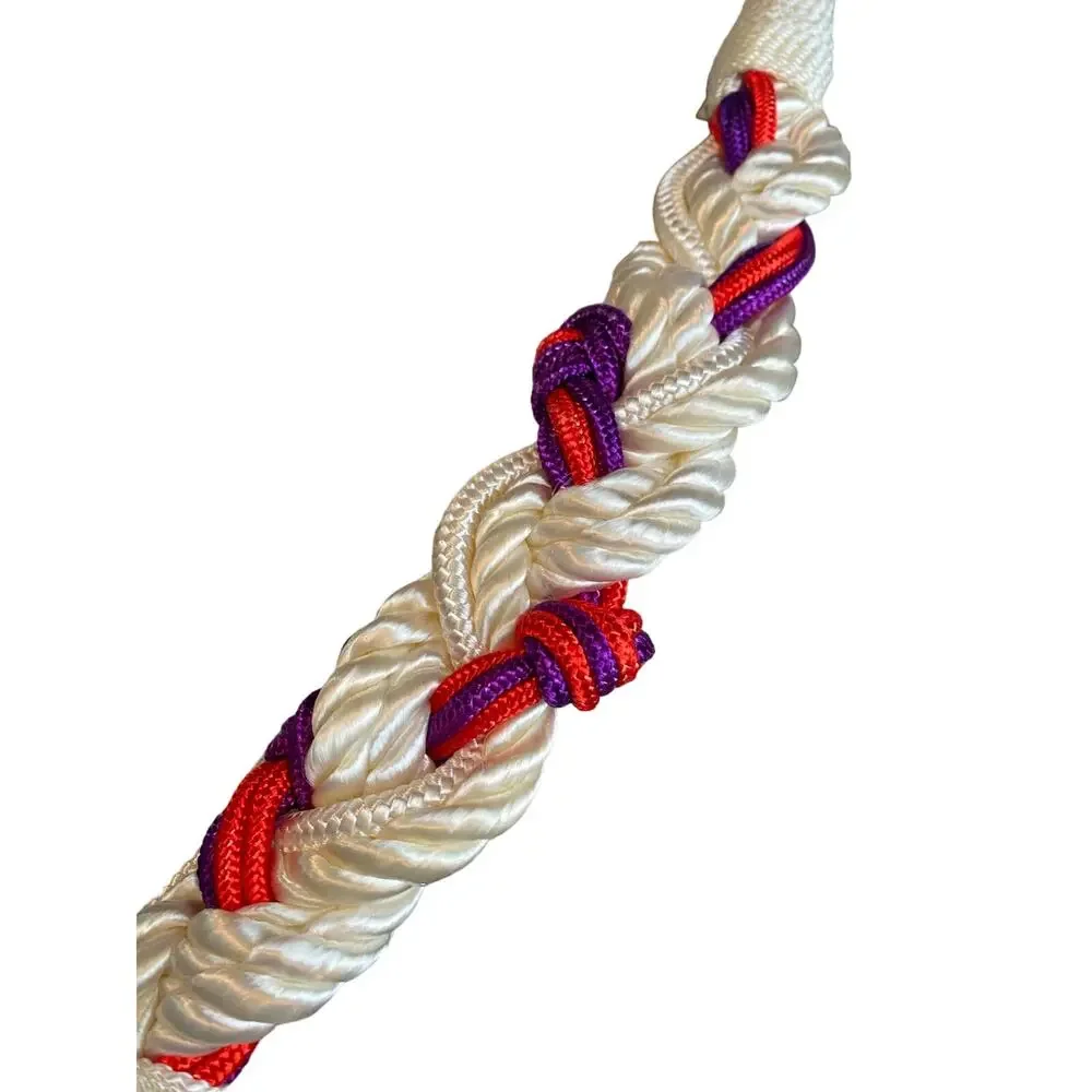 VTG~80s Nylon Braided Rope Belt